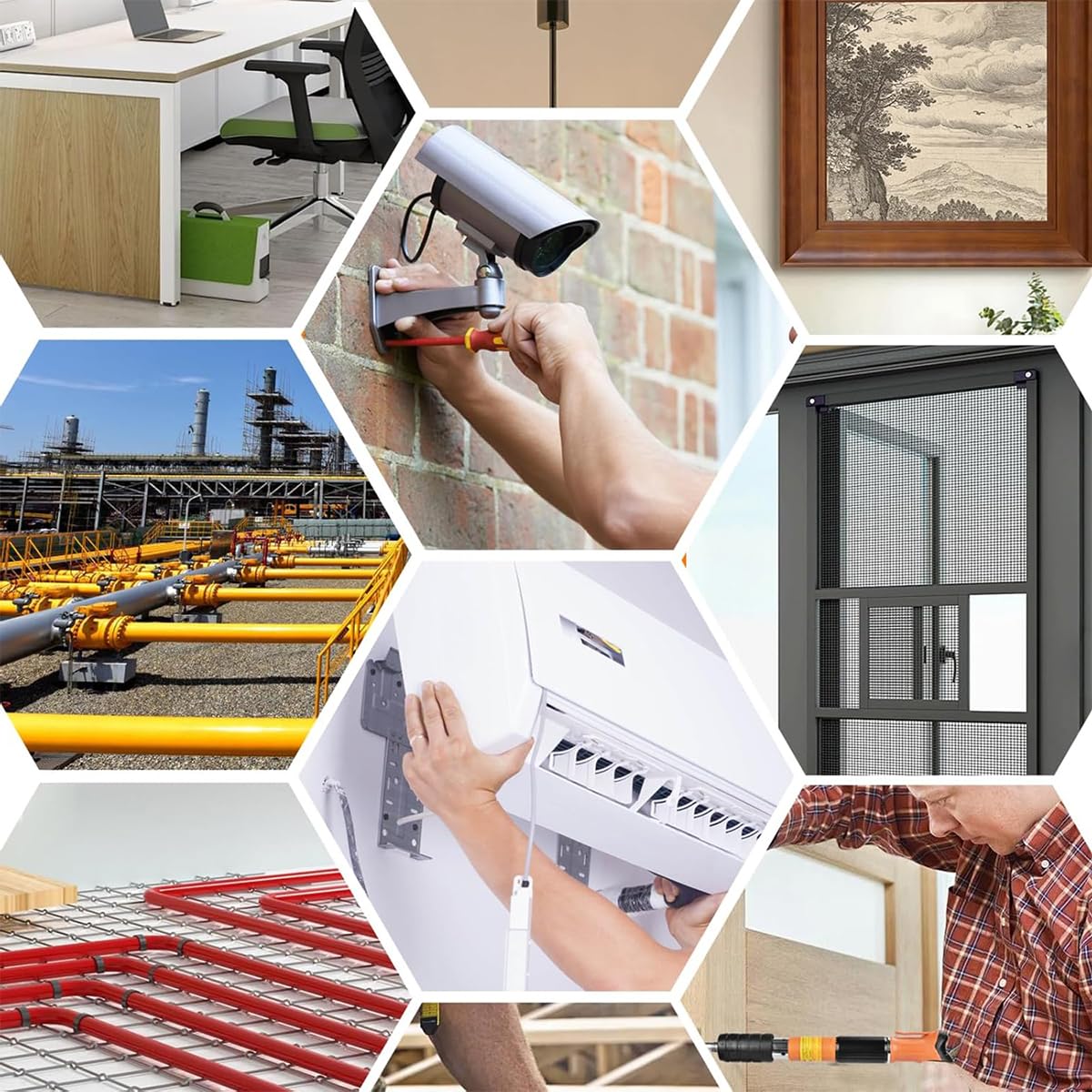 Serplex Concrete Manual Nail Gun Kit with Steel Nails, Adjustable Driving Force Manual Steel Nail Gun Machine Fastening Tool, Wall Anchor Wire Slotting Device Household Woodworking Serplex Concrete Manual Nail Gun Kit with Steel Nails, Adjustable Driving Force Manual Steel Nail Gun Machine Fastening Tool, Wall Anchor Wire Slotting Device Household Woodworking